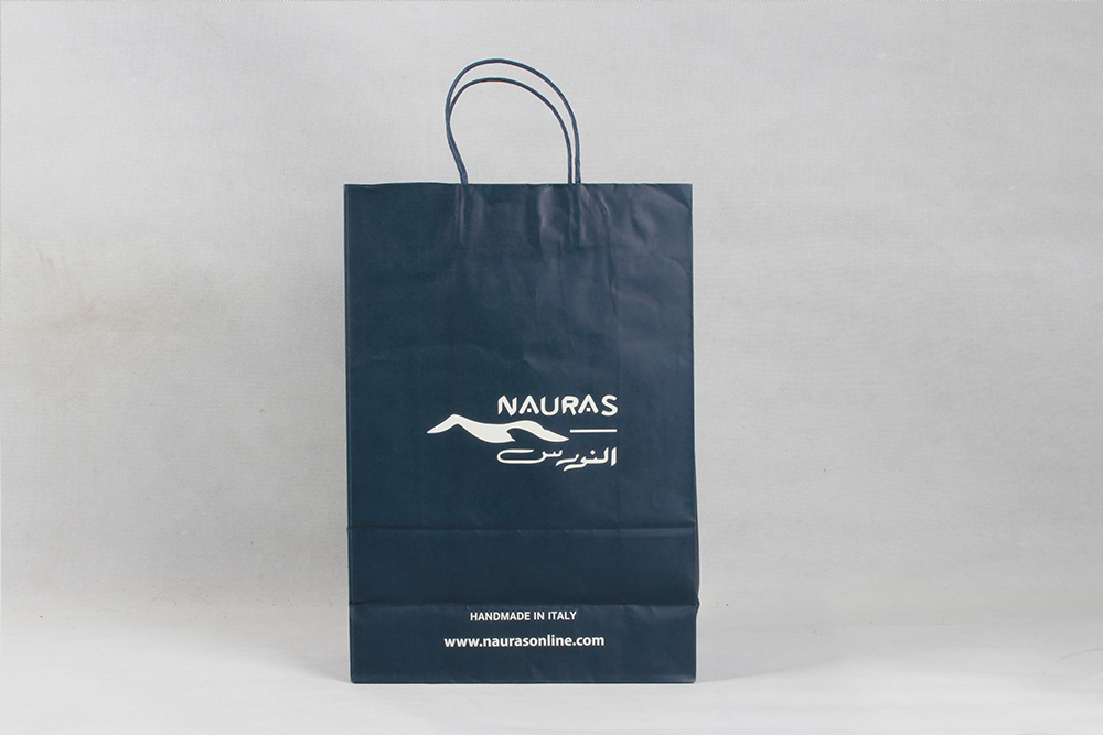 NAURAS高檔商務型服裝牛皮紙袋定制 NAURAS高檔商務型服裝牛皮紙袋定制